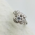 18K	White Gold	FLOWER	0.35+0.10	Ct.	ROUND	Cut		DIAMOND			COCKTAIL	ring