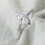 14K	White Gold	Halo and half eternity band	.95, 0.55	ct.	M+R	Cut	Diamond	J	VVS2	2-prong	Solitaire with Accents	Engagement-Ring