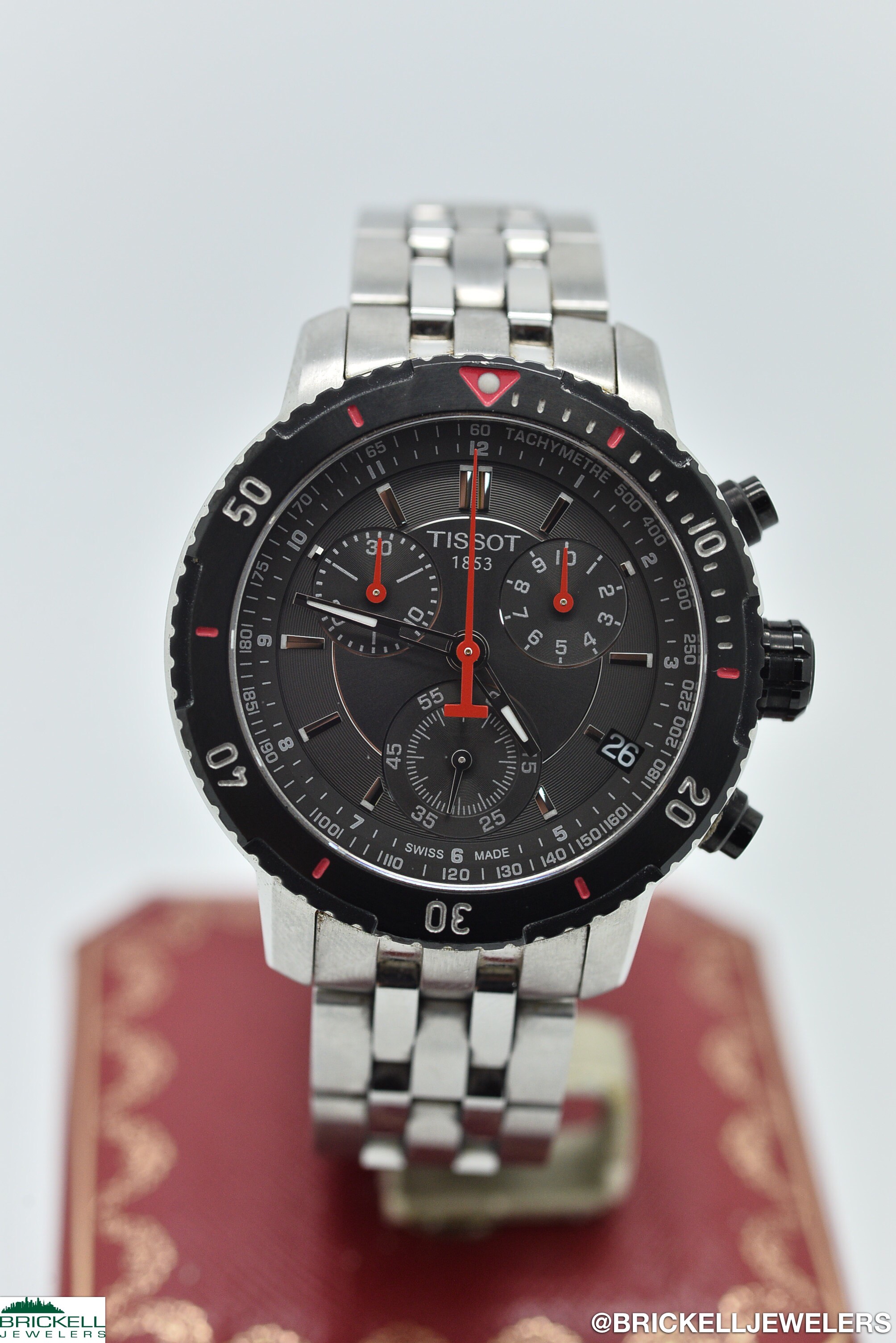 TISSOT	PRS 200 CHRONOGRAPH	T067417A	BLACK					Stainless Steel			Quartz (Battery)	WATCH