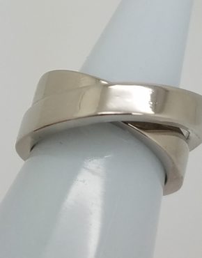 Cartier 18K White Gold Nouvelle Vague Paris Crossover X Ring