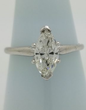 0.83 CT MARQUISE CUT H/VS SOLITAIRE RING -NATURAL Diamond