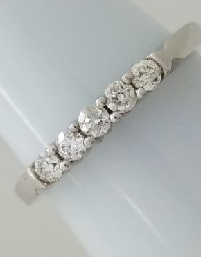 Diamond Band 14k white gold 0.20 ct