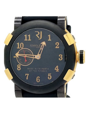 Romain Jerome T.B2B22.00 Titanic DNA Black Steel and Rose Gold Case W/ Ceramic Bezel Watch