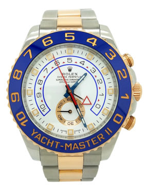 Rolex Yacht-Master II 116681 Steel & 18K Rose Gold  44mm Men's Watch w/ Card