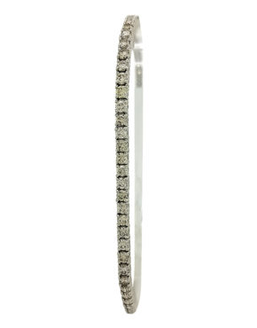 3.00CT ROUND DIAMOND 18K WHITE GOLD TENNIS BRACELET