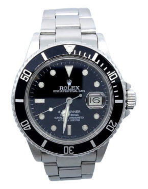 Rolex Submariner 16800 Stainless Steel 40mm Black Automatic Mens Watch