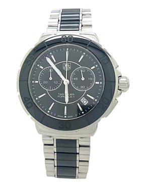 Tag Heuer CAH1210 Formula 1 Chronograph Black Ceramic & Steel 41MM Quartz Watch